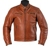 Helstons Rocket Blouson en cuir de moto, Marron clair, Taille 4XL