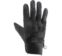 Helstons Simple Damier Gants de moto, noir/gris, Taille 9