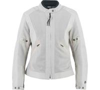 Helstons Stoner Evo Air Mesh Veste textile de moto pour femmes, argent, taille M