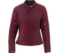 Helstons Stoner Evo Air Mesh Veste textile de moto pour femmes, Rouge foncé, Taille L