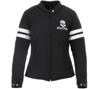 Helstons Targa imperméable à l’eau dames moto textile veste, Noir/Blanc, Taille S