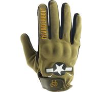 Helstons Thunderbolt Gants de moto, Vert/Noir, Taille 13