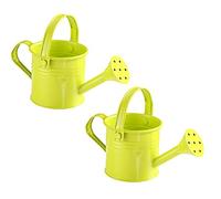 HELTER Lot de 2 mini arrosoirs en fer pour enfants - Mini arrosoir en métal - Pot d'eau de jardinage pour enfants