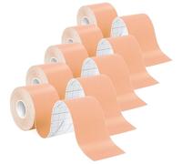Helterfolg Tape Kinesiologie, Bande Kinesiologie Imperméable Pour la Récupération des Muscles Blessés & Soutien Articulaire, 5cm x 5m Par Rouleau (5 Rouleaux, Beige)