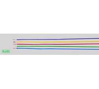 HELU 29376 Conducteur individuel H05V-K 1 x 0.75 mm² bleu, blanc 100 m