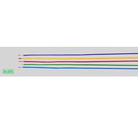 HELU 29377 Conducteur individuel H05V-K 1 x 1 mm² bleu, blanc 100 m
