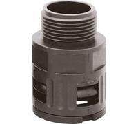 Helukabel 904862 HELUquick M Raccord de tuyau Gris M32 Droit 1 pce, Gaine + protection pour câbles, Gris