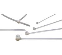 Helukabel 91061-1000 TYB24M Serre-câble 140 mm 3.60 mm blanc, transparent avec languette métallique 1000 pc(s)