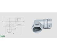 Helukabel 94204 HSSV 90° M Raccord de tuyau gris M32 90° 1 pc(s)