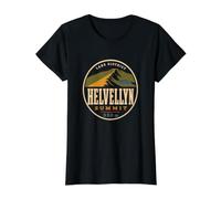 Helvellyn 950m Lake District Cumbria Striding Edge Randonnée Royaume-Uni T-Shirt Graphique avec Valeur, Femme, Noir, M