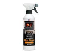HELVET Nettoyant Vitres d’Insert pour Poêles et Cheminées - Format Mousse pour nettoyer au mieux les traces noires de suies et de fumées - 500 mL, 500.00 ml (Lot de 1)