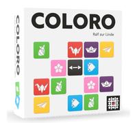 Helvetiq - Coloro - Collectionnez Le Plus Grand Nombre d'origamis d'un même Symbole - pour 2 Joueurs - Tuiles en Bois colorées et ajourées - Abstrait et Tactique