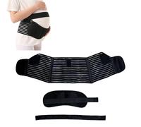 Helweet Ceinture de Grossesse, Ceinture Grossesse Femme Enceinte, Gaine Post Partum,Ceintures Abdominale Soutien Abdominal Et Dorsal, Maternity Belt Support for Back, Abdomen & Pelvis(Noir, L)