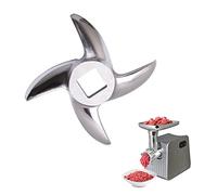 Helweet Couteau hachoir à viande, lame en acier inoxydable, croix, pièce de rechange (12#)