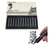 Helweet Crayons Dessin, Crayons de Croquis, Crayons Fusains, Charbon Crayons, Crayons de Dessin Professionnels, Convient Pour Peindre, Dessiner, Écrire, Concevoir, 12 Pièces(4 Doux + 4 Moyen + 4 Dur)