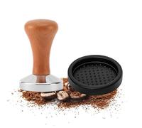 Helweet Espresso Tamper, Tasseur Presse à Café en INOX, Tamper à Café, Tapis de Tamper, Un Excellent Choix pour Préparer Un Expresso avec Un Arôme Riche et Un Bon Goût, pour Les Amateurs de Café