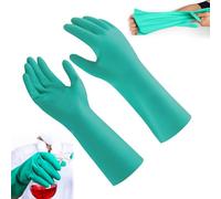 Helweet Gants Nitrile, Gants de Protection Chimique, gants Résistants aux Produits Chimiques, Convient à L'industrie Automobile, à L'industrie Chimique et à Diverses Activités de Laboratoire