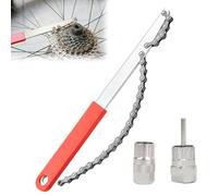 Helweet Kit D'outils de Chaîne de Vélo, Fouet à Chaîne de Vélo, Demonte Roue Libre, Kit D'outils pour Fouet de Chaîne, Parfaitement à La Réparation et à L'entretien des Vélos, 3 Pièces