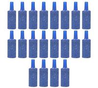 Helweet Pierre à Air pour Aquarium, Pierre à Bulles d'aquarium, Diffuseur de Bulle de Cylindre d'aquarium pour Aquarium, Convient Aux Aquariums Domestiques pour L'alimentation en Oxygène - 20 pièces