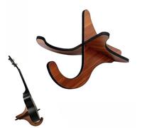 Helweet Support pour Ukulélé, Ukulele Stand, Support pour Guitare, Ukulélé Rack, Support D'instrument en Bois Pliable Portable Support X-Frame Avec Bord Eponge, pour Ukulélé, Mandoline, Banjo, Violon