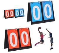 Helweet Tableau de Score Sportif, Tableau de Bord Portable Score, Sports Tableau D'affichage, 2 Pièces Tableaux Scores, pour Les Compétitions de Basket-Ball, Football et de Baseball, 2 Chiffres