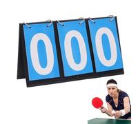 Helweet Tableau de Score Sportif, Tableau de Bord Portable Score, Sports Tableau D'affichage, Tableaux Scores, pour Volley-Ball, Basket-Ball, Tennis de Table, 3 Chiffres, 25 X 16cm