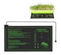 Helweet Tapis Chauffant pour Plantes, Tapis De Plantation, Coussin Chauffant pour Serre, Coussin De Chauffrage pour Reptile Et Amphibien, Convient pour La Germination Et Le Semis des Plantes