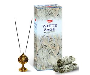 HEM 120 Bâtons d'Encens Sauge Blanche- 6 x 20