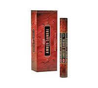 Hem Amber Sandal Lot de 6 Paquets de 20 bâtons d'encens hexagonaux