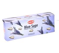 Hem Bâtons d'encens Sauge bleue (120 bâtons, 6 boîtes à l'intérieur) - 22,9 cm de long, 20 g par boîte - pour la méditation | Rituels | Favorise la relaxation et le rajeunissement.