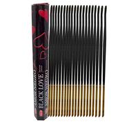 HEM Black Love Lot de 20 bâtonnets d'encens Hexa