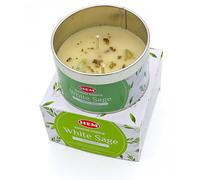 Hem Bougie en pierre précieuse - Smudge - Palo Santo - Sage - Romarin - Sauge blanche