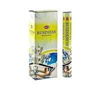 Hem Business Hexa Bâtons d'encens (120 bâtons, 6 boîtes à l'intérieur) - 22,9 cm de long, 20 g par boîte - Améliorez votre environnement professionnel.