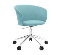 Hem Chaise de bureau Kendo Swivel à 5 roulettes Icicle-polished aluminium