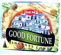 Hem cône d'encens incense cones Good Fortune 12 x 10 pièces = 120