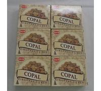 HEM Copal Lot de 6 paquets de 10 cônes d'encens = 60 cônes