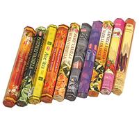 HEM Lot de 10 paquets différents de 20 g de bâtons d'encens Mega Sparset