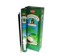 HEM Lot de 100 bâtonnets d'encens en noix de coco (5 x 20 paquets de bâtons)
