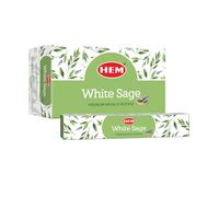 HEM Lot de 12 bâtonnets d'encens Masala Sauge Blanche, 15 g chacun, Meilleur Purifying et Masala