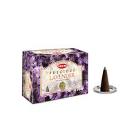 HEM Lot de 12 cônes d'encens Lavande Précieuse - 120 unités - HEM Encens of India