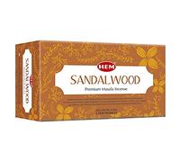 HEM Lot de 12 Paquets de bâtonnets d'encens au Bois de Santal Masala