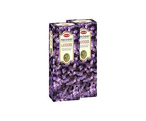 Hem Lot de 2 boîtes de bâtons d'encens lavande (240 bâtons au total) | Arôme floral apaisant pour la relaxation, la méditation, le sommeil et le parfum d'intérieur | Encens d'aromathérapie longue