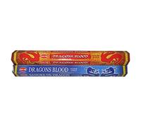 Hem Lot de 2 paquets de 20 bâtonnets d'encens Dragon Blood & Dragon's Blood Blue = 40 bâtonnets