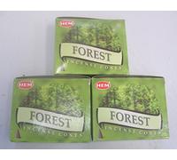 HEM Lot de 3 paquets de 10 cônes d'encens Forêt = 30 cônes