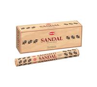HEM Lot de 6 bâtons d'encens Sandal (120 bâtons) - 22,9 cm de long - Parfait pour la méditation, la relaxation et le parfum d'intérieur