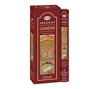 Hem Precious Chandan Lot de 6 bâtonnets d'encens 20 agarbattis au total 120 bâtonnets