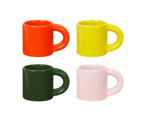 Hem Tasse à espresso Bronto 10 cl Lot de 4 Multi