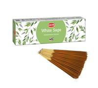 HEM White Sage Smudge Premium Incense Sticks | Spiritual Environment, Fresh & Long Lasting Fragrance | 100% Natural Ingredient - 100 GMS