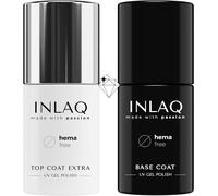 Hema Free Top Coat Extra + Base Coat Ensemble Complet De Top & Base Pour Vernis Hybrides 2x6ml