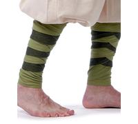 HEMAD Ensemble de mollets médiévaux en coton solide avec fibules Modèle : Balder, vert clair, taille unique